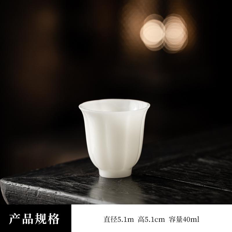 New Ice Jade Master Cup Ceramic Premium Tea Tasting Cup Kung Fu Tea Set Personal Teacup Business Companion Gift