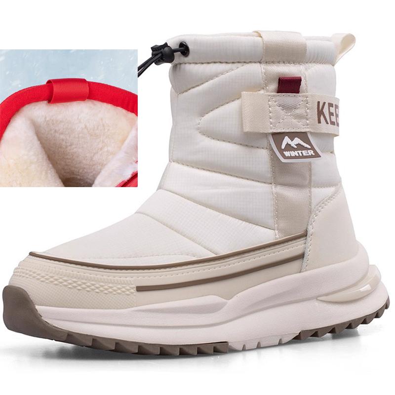 New Autumn Winter Snow Boots Outdoors Shoes Warm Plush Cotton Boots Winter Travel Shoes Couple Snow Boots Platform Shoes