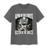 Alpha in The Streets Kitten in The Sheets Wolf Funny Meme T Shirts Men's Vintage Fashion Cotton Short Sleeve T-shirt