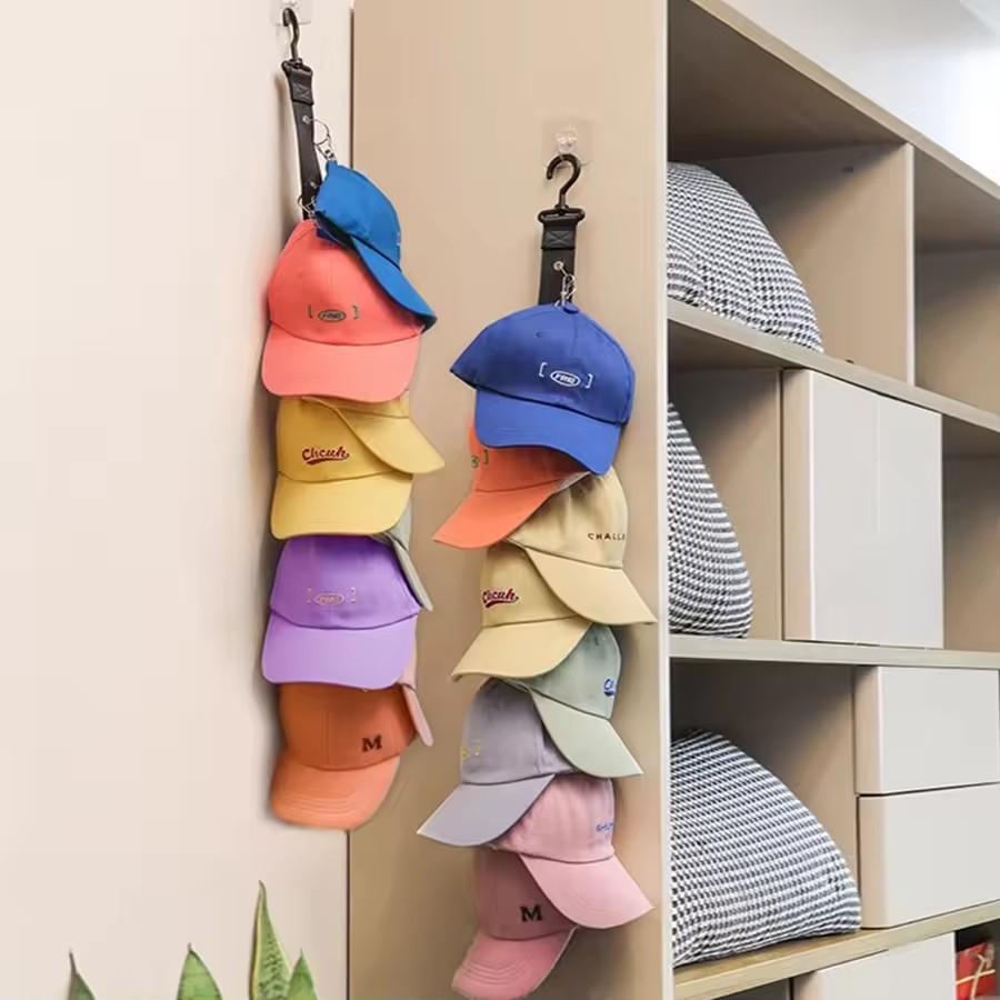 1PC Hanging with Hook with Metal Clips Hat Collections Caps Rack Hat Golf Caps Stand for Baseball Caps Golf Caps