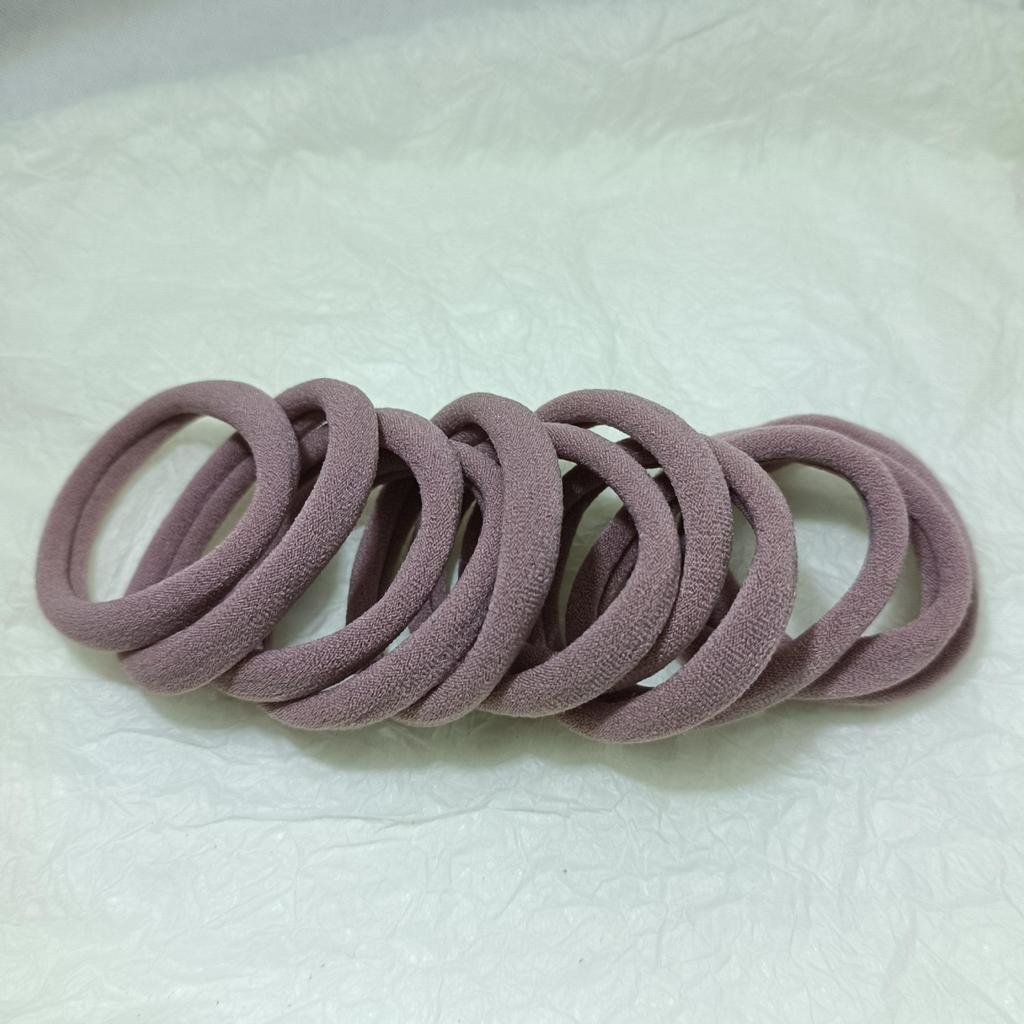 Black Seamless High Elastic Hair Tie Rubber Band