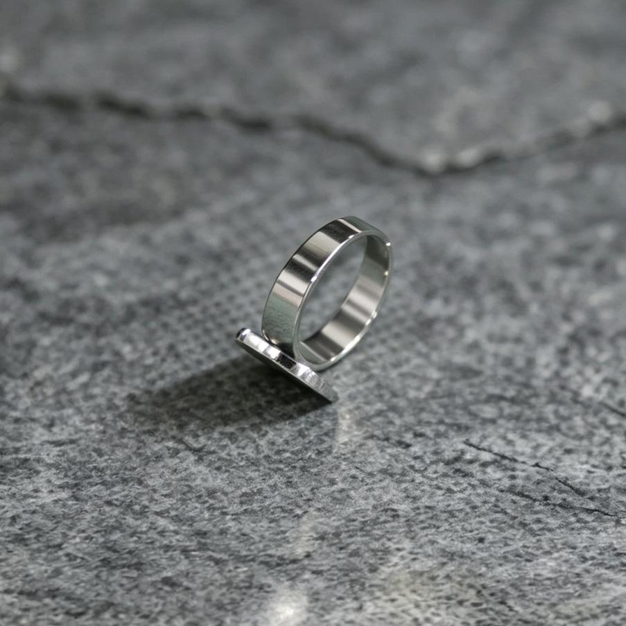 Number 8 Ring for Man, Personality Charm, Cocktail Party Accessories, Eight Punk Vintage Number Black 8 Eight Pool Billiard