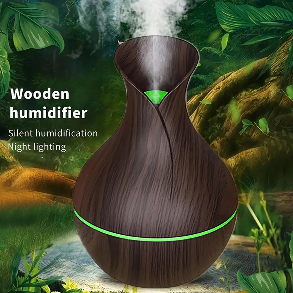 300ml Humidifier for Bedroom, Office  Cool Mist Diffuser with Essential Oil , USB Powered, Quiet Ultrasonic, Decorative & Functi
