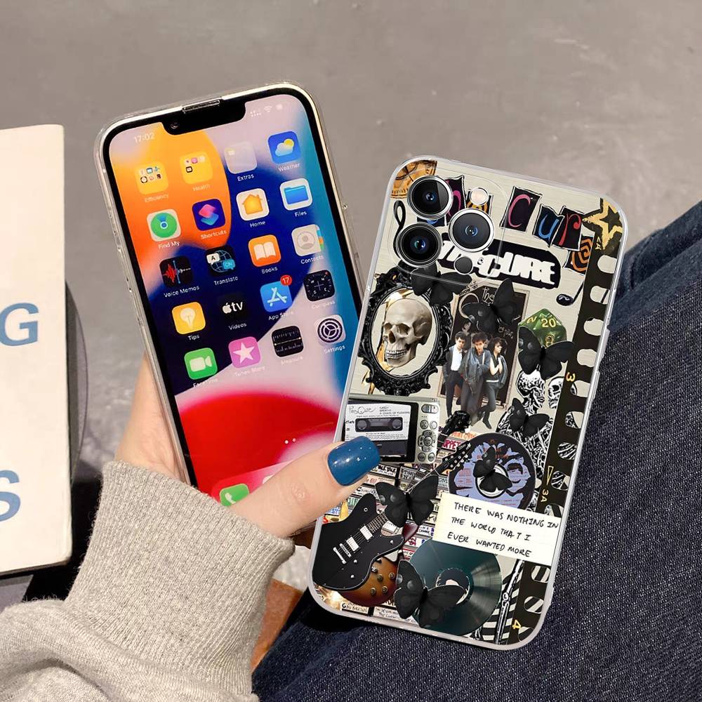 Rock Band THE C-CURE Music For IPhone 11 12 13 14 15 16 17 Pro Max Plus Air Transparent Clear Shockproof Case