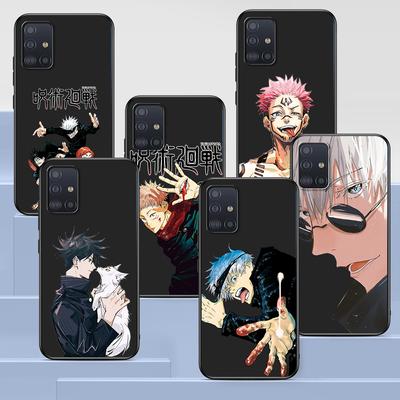 Anime Jujutsu Kaisen Cool Phone Case for Samsung Galaxy A12 A52 A51 A32 A21s A71 A02s A22 A31 A72 A41 A02 A42 Black TPU Cover