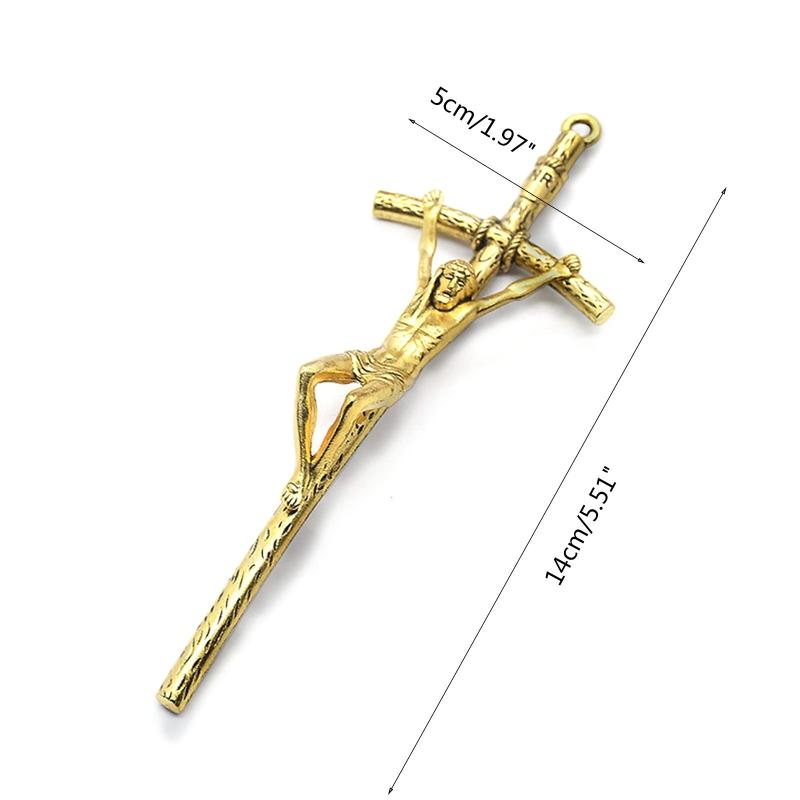 Jesus Christ Crucifix for Cross Religious Pendant Necklace Unisex Zinc Alloy Pendant Retro Vintage Pendant for Women Men