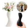 Plastic Imitation Ceramic Vase Wave Shape Curved Wave Vase Durable Flower Vase  Home Decoration