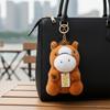 Soft Horse Plush Keychain 13cm Pony Pendant Funny Stuffed Animal Keyring  Year of Horse
