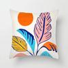 Leaf plant Sunset Print Hold pillowcase Modern landscape color hold pillowcase Home decoration fashion cushion set 45x45cm