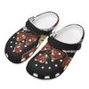 Soft Printed EVA Clogs Adult Unisex Ventilated Lightweight Slip On Casual Shoes Soft Sole Summer Sandals Daily Leisure Wear