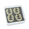 Dental Dam Clips Set 4pcs High Quality Resin Barrier Clamps Rubber Section For Teeth Treatment Room