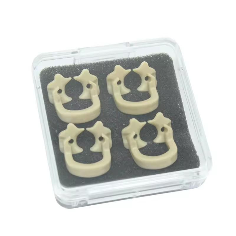 Dental Dam Clips Set 4pcs High Quality Resin Barrier Clamps Rubber Section For Teeth Treatment Room