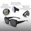 2 Pack Oversized Over Glasses Sunglasses for Women Men T01 Square Fit Over Sun Glasses UV400
