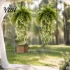 Realistic Plastic Vines 1/3/4Pcs Hanging Artificial Flower Decoration, UV Resistant Fake Fern & Floral Wedding Party Flowers Vine, Wall Faux