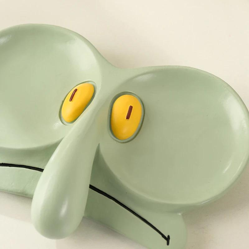 Funny Squidward Inspired Eyeglass Tray Resin Tray Jewelry Dish Catch All Tray Trinket Tray Eyeglass Stand Holder