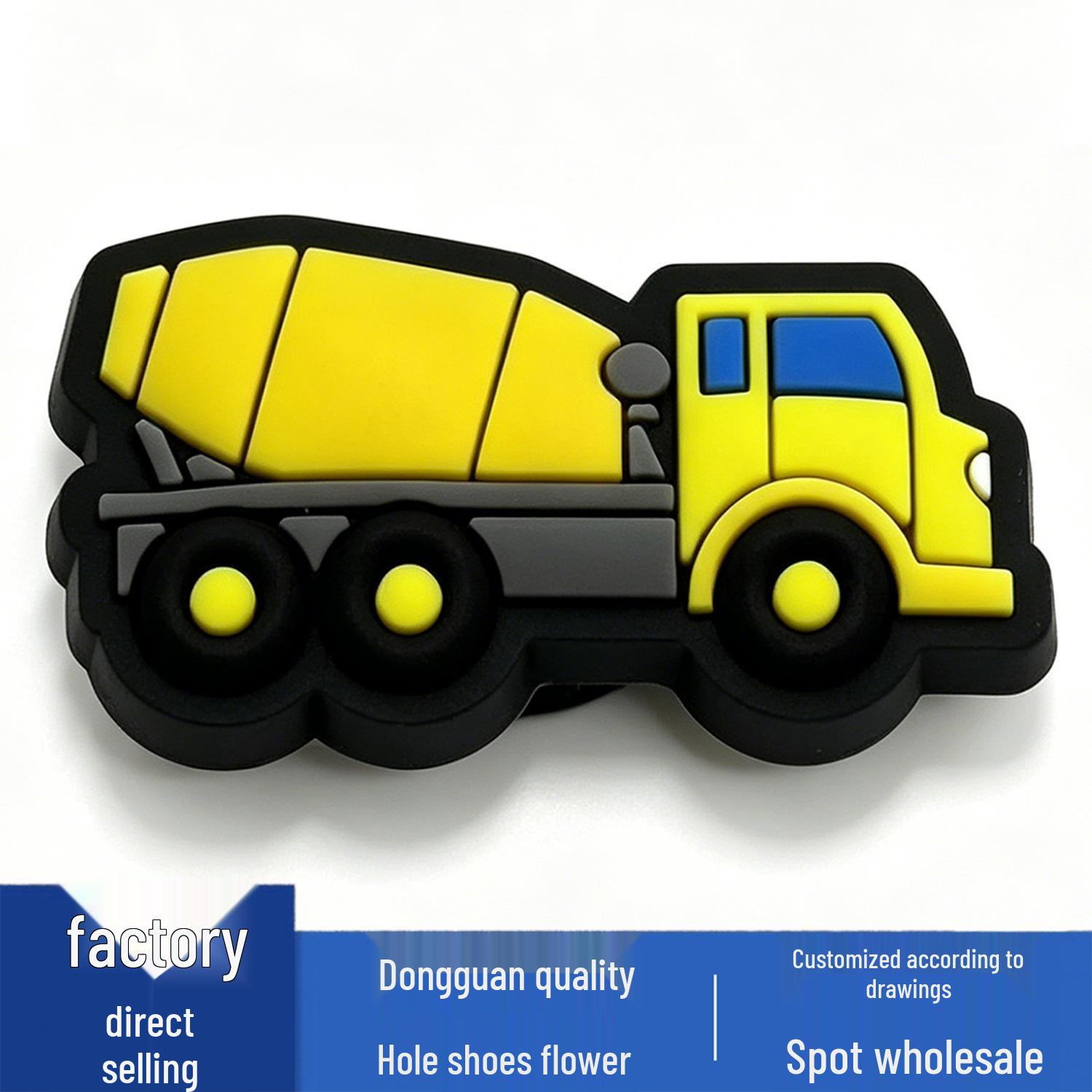 New Flower Car Series Crocs Charms: Cute, Versatile, Cool PVC Shoe Buckles