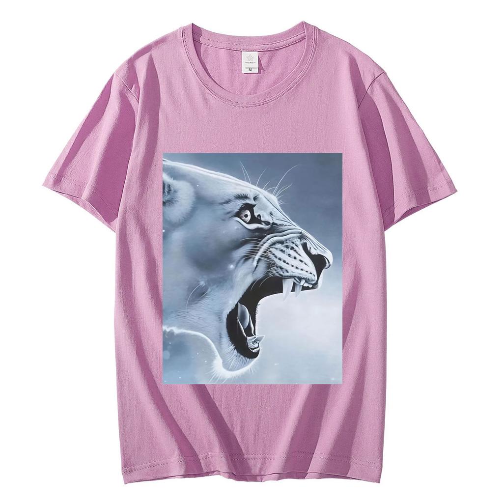 Funny Rage Bait Lion Meme Graphic T Shirts Summer Casual Comfort Short Sleeve Tshirt Men Women Clothing Fashion Loose Tshirts