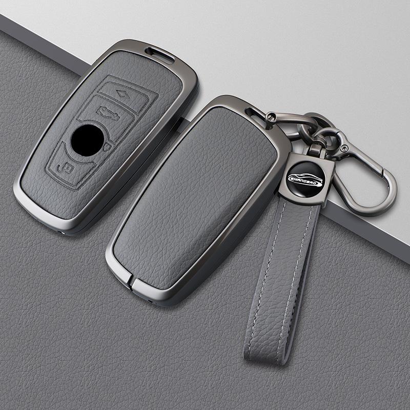 Zinc Alloy Leather Car Key Case For Bmw 520 F10 F15 F16 F20 F30 F18 118I 320I 1 3 5 7 Series X1 X5 X3 F25 X4 M3 M5 Key Fob