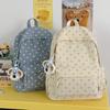 Schoolbag, for Middle School Students, Niche Design with Polka Dot Retro, Lightweight, and High-value Backpack