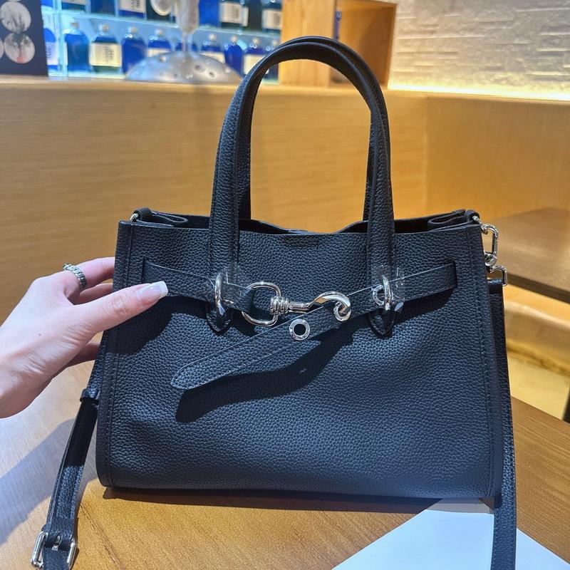 Tote Bag Women's 2025 New Leather First Layer Cowhide Versatile Premium Large-capacity Shoulder Portable Messenger Commuter Bag