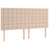 Tête de lit - MAISON EXCLUSIVE - Cappuccino 160 cm - Similicuir - LED intégrée - Hauteur réglable