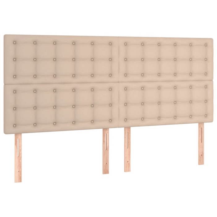 Tête de lit - MAISON EXCLUSIVE - Cappuccino 160 cm - Similicuir - LED intégrée - Hauteur réglable