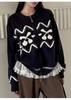 Women's Fair Isle Cashmere Jacquard Cardigan – Autumn/Winter, Thick, Round Neck, Zipper Wool Coat