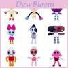 Dandys World Boneca de Pelúcia Ultra Macia Cinza e Rosa Coleção Adorável de Brinquedos de Pelúcia
