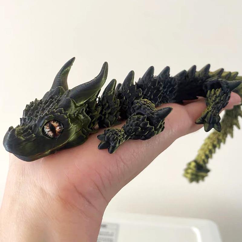 3D Geprint Magische Draak Beweegbaar Gewricht Fidget Speelgoed Draaibaar Gearticuleerd Bureau Ornament Volwassenen Kind Speelgoed Knutselen Cadeau kopen vanaf een prijs van 6.54