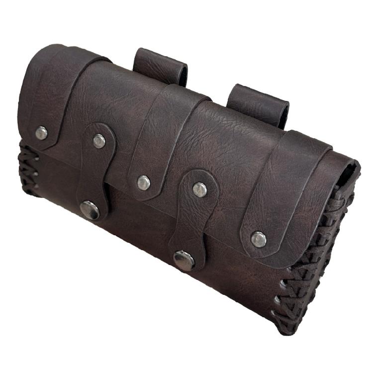 2Pcs/set Adjustable PU Leather Waist Belt Decorative Sash Girdle and Matching Waist Bag for Event