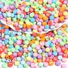 100pcs 7mm Acrylic Mixed Letter Beads Round Flat Alphabet Loose Spacer Beads For DIY Jewelry Making Bracelets Necklace Supplies