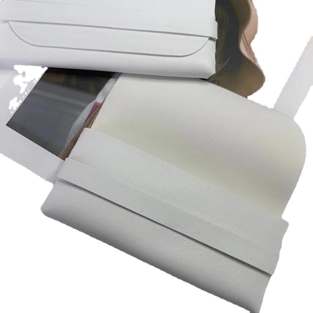 Simple White Glasses Case: 1.4mm Thin, Soft Clutch, Creative Student Design, Portable, Fresh Style