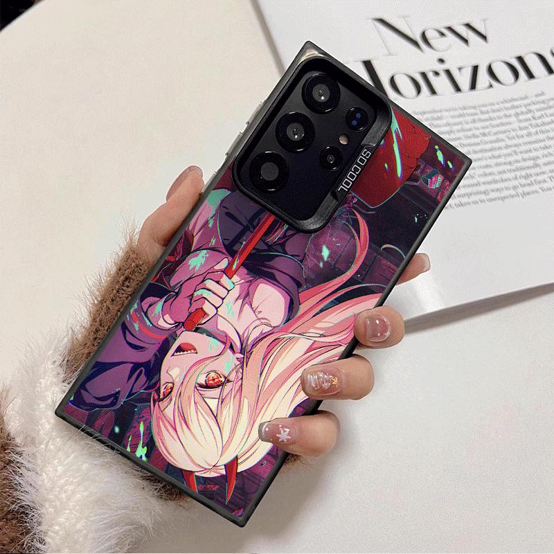 Anime Character Power CSM Soft Phone Case for Samsung Galaxy S24 S25 FE S26 Edge S23 Ultra S22 Plus S21 + Shockproof Cover Back