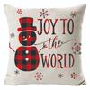 New Christmas Linen Pillow Cover Simple Sofa Pillow Home Printed Cushion Cover