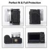 Rieibi Camera PU Leather Half Case for Sony II Protective Case for Sony II Cover for Sony ZVE10 Bottom Opening Version and Hand Grip Design Case,