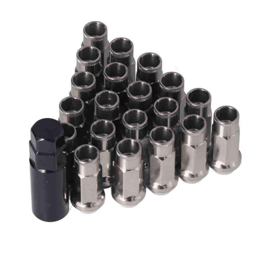 20pcs x1.25 Metal Wheel Lug Nuts Car Accessories Replacement for