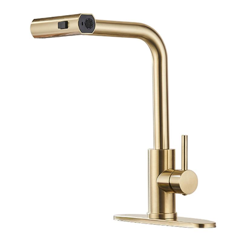 Tuqiu Kitchen Faucets  Brushed Gold Pull Out Kitchen Faucet Mixer Tap  Grey/Niickel Water Mixer Tap Mixer Tap