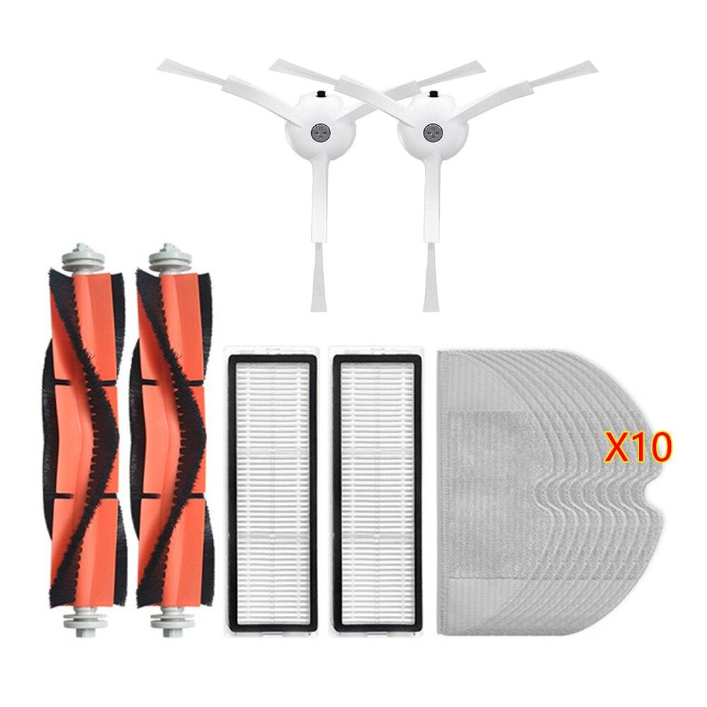 HEPA-filter + sidebørste + hovedbørste for Xiaomi MI Robotstøvsuger 2 Roborock S50 S51 støvsugerdeler, tilbehør
