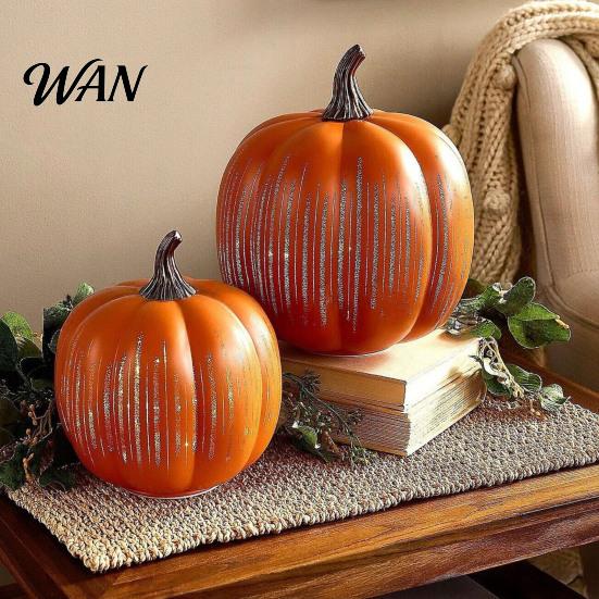 Home Charm Kürbisse Twinkle Light Sternennacht Kürbis Laterne Timer LED Leuchtlicht Funkelnde Herbst Halloween Dekorationen zur Dekoration