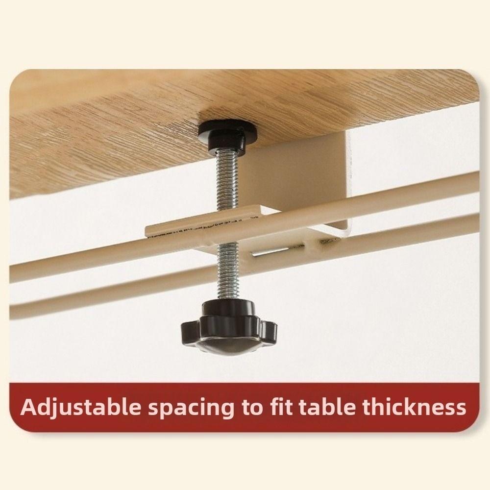 Adjustable Desk Side Bag Hook Detachable Desk Side Handbag Rack Water Cup Holder Hook  Office