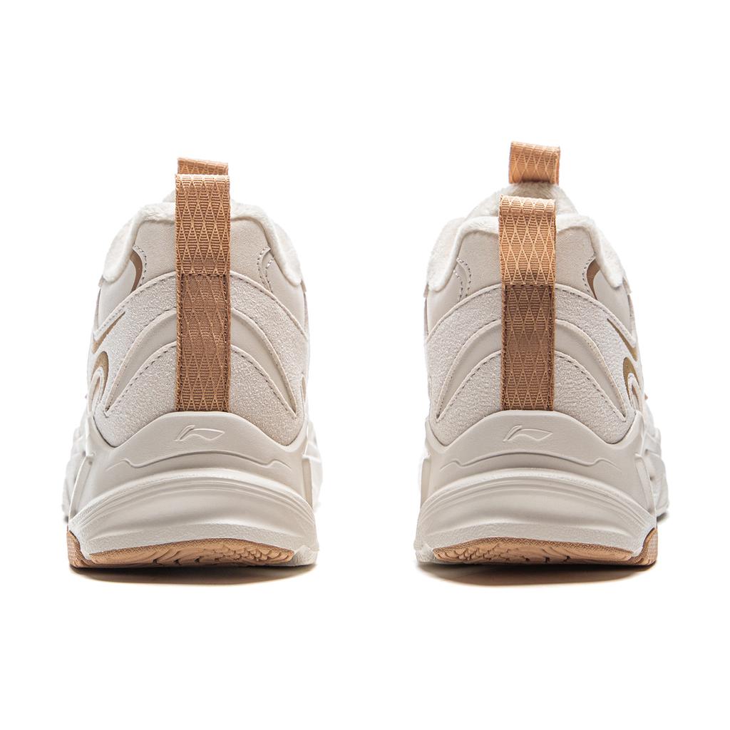 Li Ning LN DEFENDER Cushioning Slip Resistant Abrasion Resistant Height Increasing Rebound Mid top Casual Shoes Women's AGCV396-2