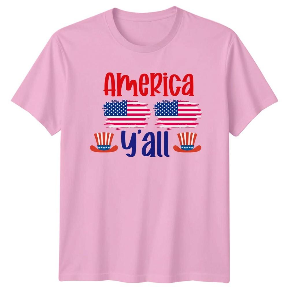 America Yall Fourth Of July Patriotism Unisexs TShirt Unisexs Graphic Tee