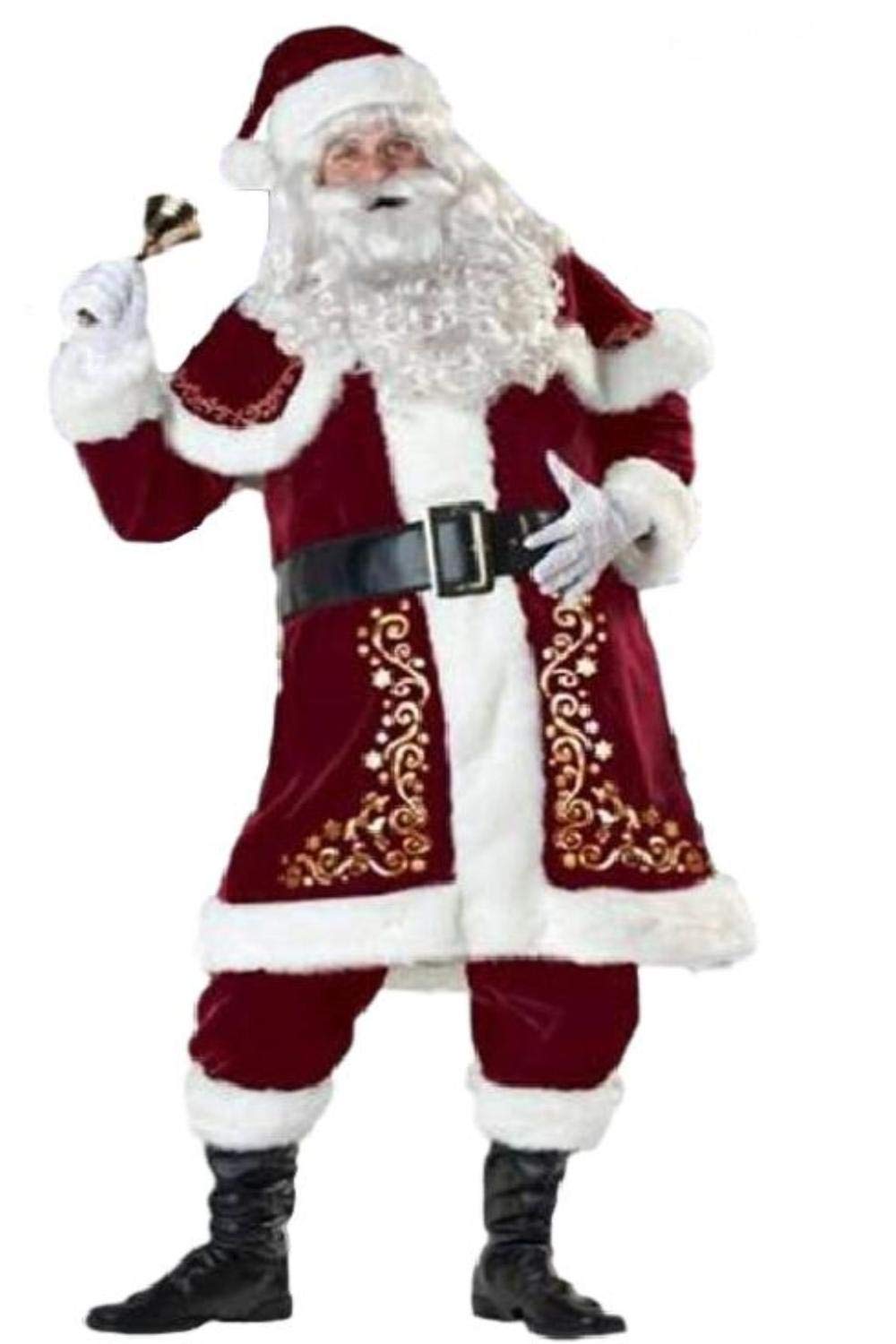 Santa Claus Authentic Deluxe Costume Cosplay Santa Outfit Christmas [SCGEHA] (L)
