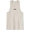 Essentials Lightweight Essential Tank Heather Stone Men Tops Grey 125SP254232F
