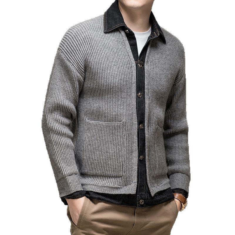 Herren 2025 Frühling/Herbst Koreanischer Stil Strick-Cardigan Pullover Jacke