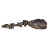 Brass Distressed Seedpod Lotus Leaf Tea Shovel Ornaments Kombucha Spoon Antique Collectible Artsy Object Old Bronze Factor