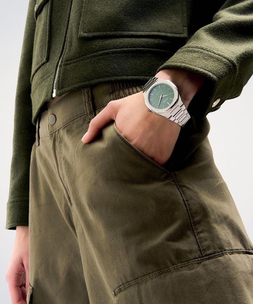 D1 Milano Watch UTBJ06 Ultra Thin Moss Linen 40mm Stainless Steel [Authorized Distributor] Men's [ULTRA THIN]
