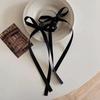 2PC/Set Long Ribbon Bow Hair Clip Fashion Sweet Black Mini Clips Hair Claw Headdress