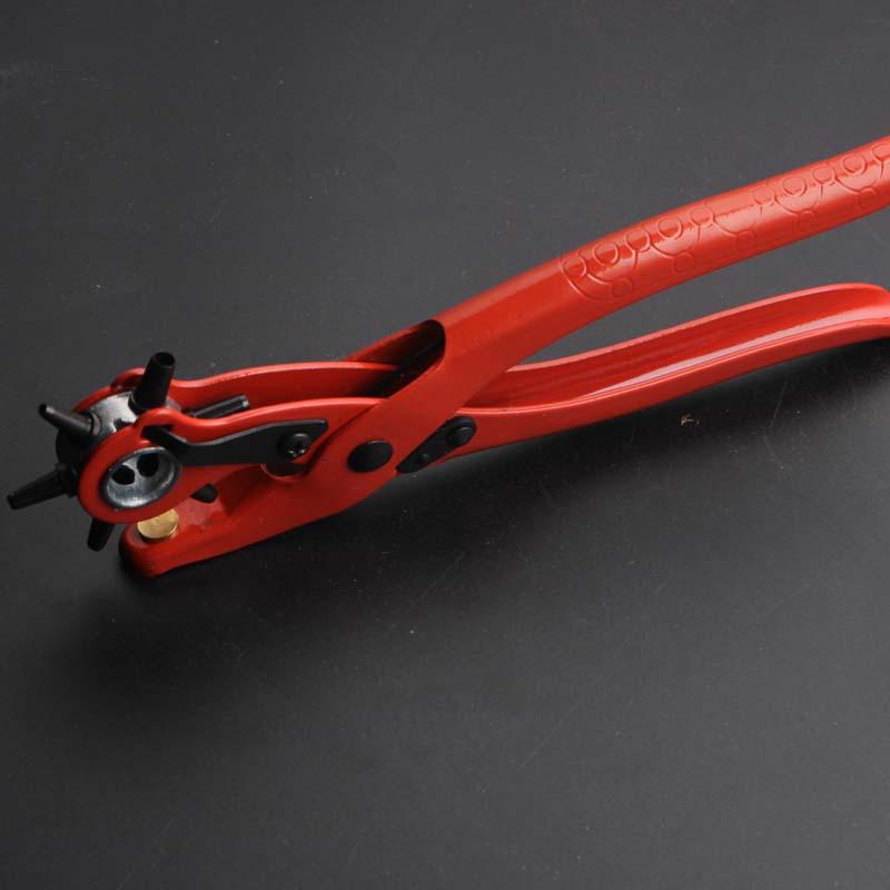 Red Single Section Hole Punch Pliers