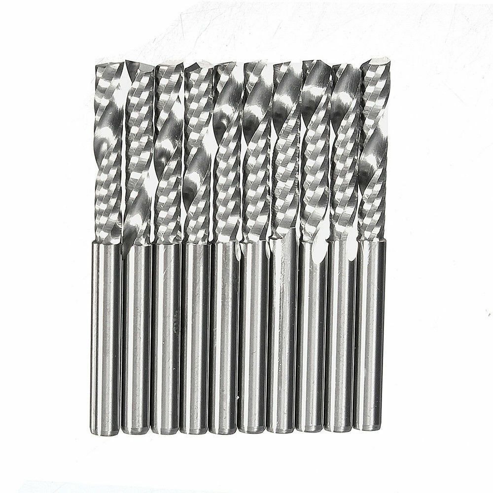 3.175*17mm CNC 10pcs Woodworking Kit Rotary Rasp Milling Cutter Carbide Router Bits Engraving Tool